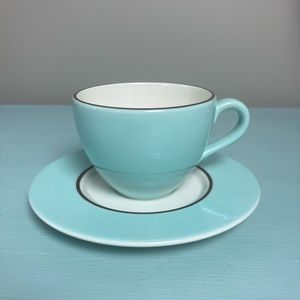 Italian made porcelain tea cups with saucer